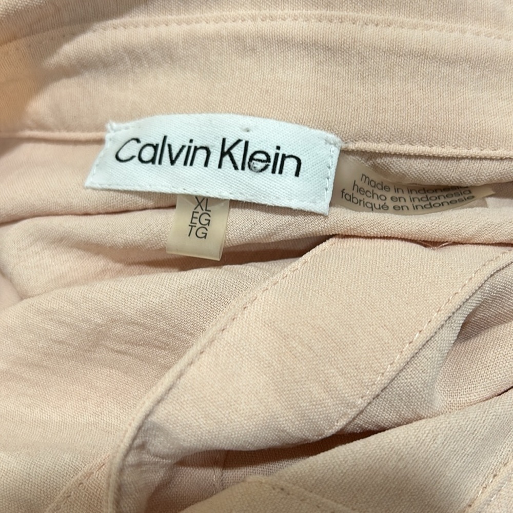 Calvin Klein women’s long sleeve blouse size XL GUC - Picture 7 of 7